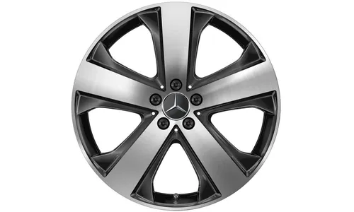 Колесный диск 8,5J×20 ET35,5 для Mercedes-Benz GLS 167, задняя ось, черный, с алмазной проточкой — фото 1