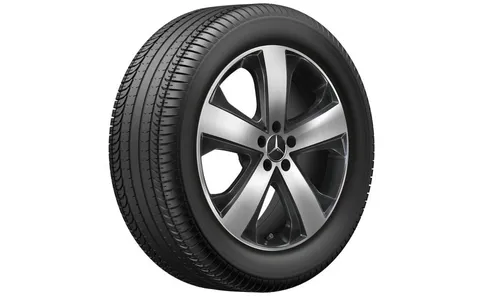 Колесный диск 8,5J×20 ET35,5 для Mercedes-Benz GLS 167, задняя ось, черный, с алмазной проточкой — фото 2