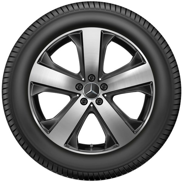 Колесный диск 8,5J×20 ET35,5 для Mercedes-Benz GLS 167, задняя ось, черный, с алмазной проточкой — фото 3