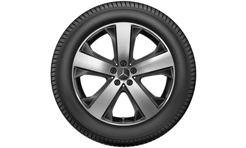 Колесный диск 8,5J×20 ET35,5 для Mercedes-Benz GLS 167, задняя ось, черный, с алмазной проточкой — фото 3