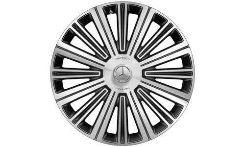 Колесный диск Maybach 9,5J×22 ET36 для Mercedes-Maybach GLS 167, задняя ось, черный, с алмазной проточкой, многоспицевый — фото 1