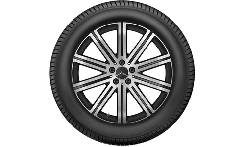 Колесный диск 8,5J×20 ET55,5 для Mercedes-Benz GLE 167, передняя ось, черный, с алмазной проточкой, 10 спиц — фото 2