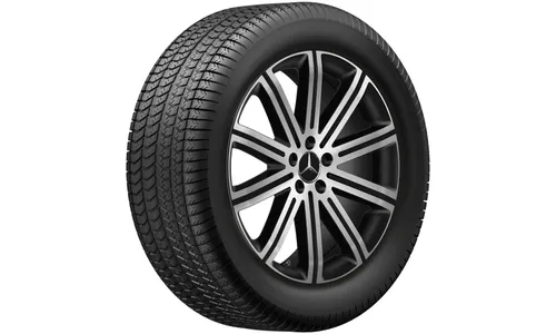 Колесный диск 8,5J×20 ET55,5 для Mercedes-Benz GLE 167, передняя ось, черный, с алмазной проточкой, 10 спиц — фото 4