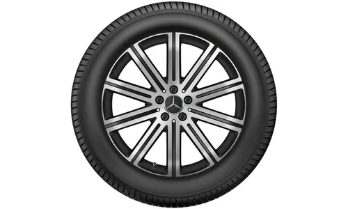 Колесный диск 8,5J×20 ET55,5 для Mercedes-Benz GLE 167, передняя ось, черный, с алмазной проточкой, 10 спиц — фото 5