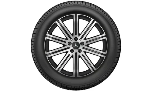 Колесный диск 8,5J×20 ET42 для Mercedes-Benz GLE 167, задняя ось, черный, матовый, с алмазной проточкой, 10 спиц — фото 3