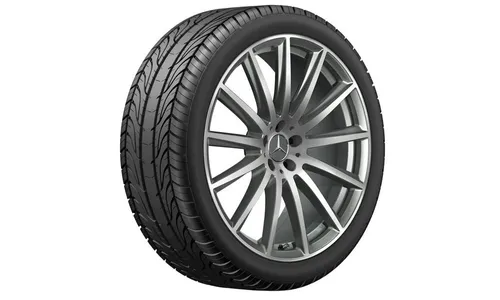 Колесный диск AMG 9,5J×22 ET45 для Mercedes-Benz GLS 167, передняя ось, титаново-серый, многоспицевый — фото 2