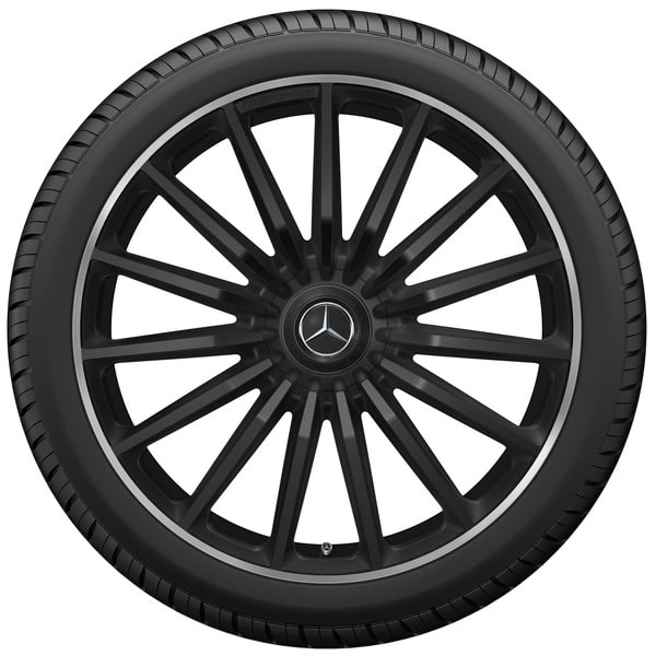 Колесный диск AMG 11,5J×22 ET47 для Mercedes-Benz GLS 167, задняя ось, черный, матовый, многоспицевый — фото 3