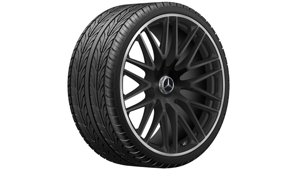 Колесный диск AMG 10J×23 ET45 для Mercedes-Benz GLS 167, передняя ось, черный, матовый — фото 4