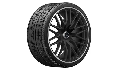 Колесный диск AMG 10J×23 ET45 для Mercedes-Benz GLS 167, передняя ось, черный, матовый — фото 4