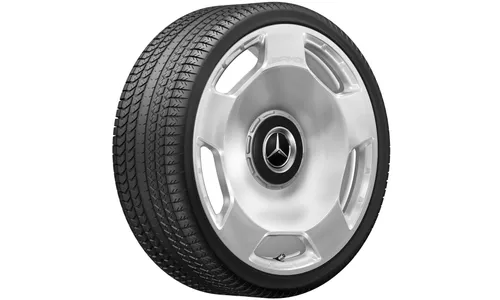 Колесный диск AMG 10J×23 ET45 для Mercedes-Benz GLS 167, передняя ось, серебристый, 5 декоративных отверстий — фото 4