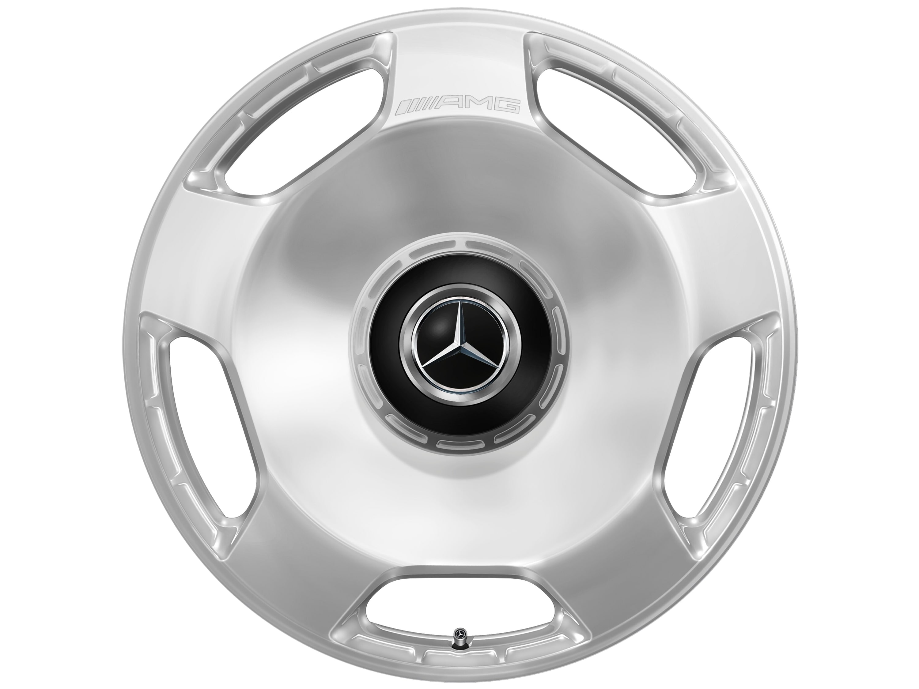 Колесный диск AMG 10J×23 ET45 для Mercedes-Benz GLS 167, передняя ось, серебристый, 5 декоративных отверстий — фото 5