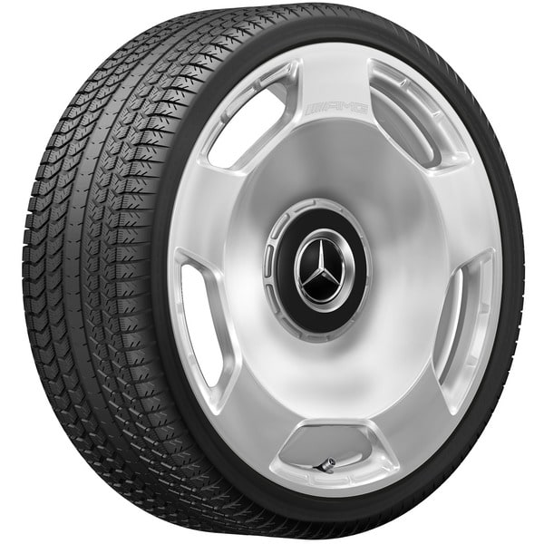 Колесный диск AMG 11,5J×23 ET47 для Mercedes-Benz GLS 167, задняя ось, серебристый, 5 декоративных отверстий — фото 3