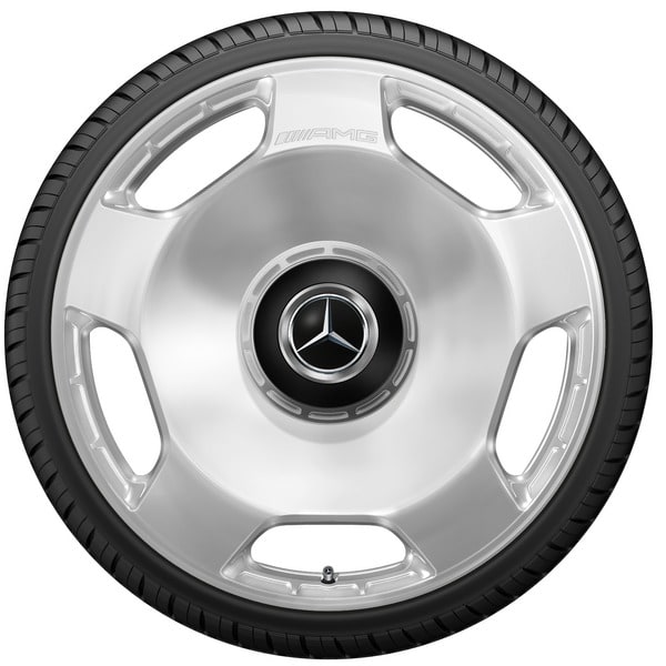 Колесный диск AMG 11,5J×23 ET47 для Mercedes-Benz GLS 167, задняя ось, серебристый, 5 декоративных отверстий — фото 4