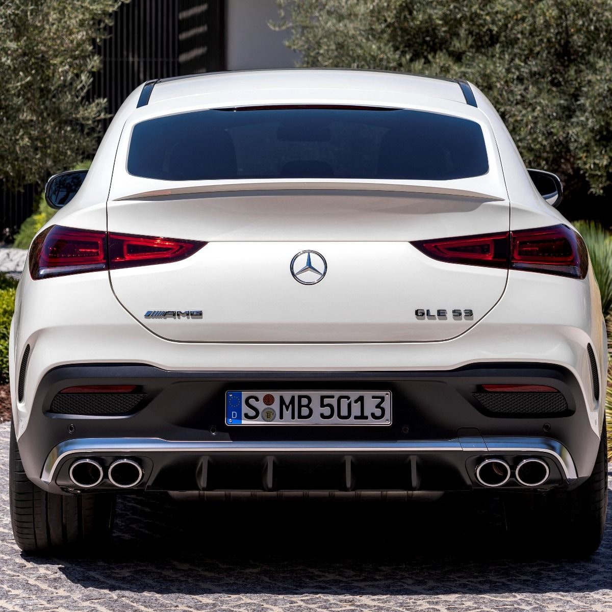 Задний спойлер AMG, белый Polar White, Mercedes-Benz GLE Coupe C167 — фото 3