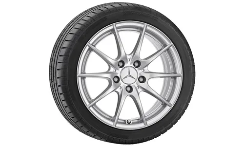 Колесный диск 6J×16 ET31 для Mercedes-Benz W245, задняя ось, серебристый «Шампиньон» — фото 1