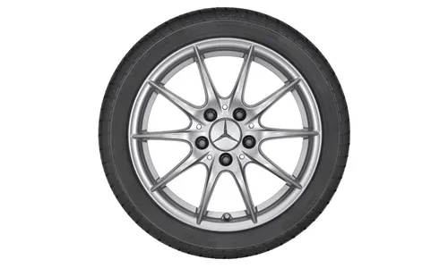 Колесный диск 6J×16 ET31 для Mercedes-Benz W245, задняя ось, серебристый «Шампиньон» — фото 2