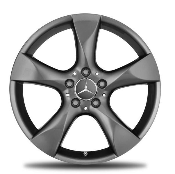 Колесный диск 7,5J×18 ET42 для Mercedes-Benz SLK / SLC 172, передняя и задняя оси, серый металлик Tremolite, 5 спиц — фото 1