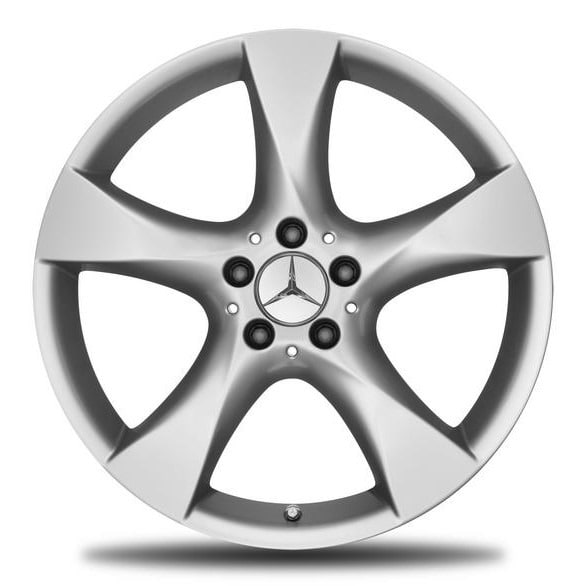 Колесный диск 7,5J×18 ET42 для Mercedes-Benz SLK 172 / SLC 172, передняя и задняя оси, титаново-серебристый, 5 спиц — фото 1