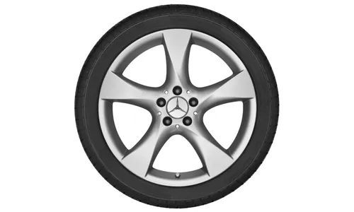 Колесный диск 8,5J×18 ET36 для Mercedes-Benz SLK / SLC 172, задняя ось, титаново-серебристый, 5 спиц — фото 4
