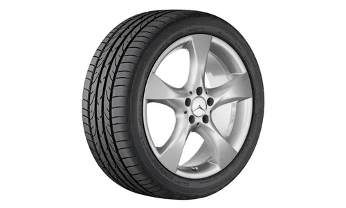 Колесный диск 7,5J×18 ET42 для Mercedes-Benz R172, передняя и задняя оси, титаново-серебристый — фото 1