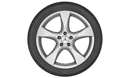 Колесный диск 7,5J×18 ET42 для Mercedes-Benz R172, передняя и задняя оси, титаново-серебристый — фото 2