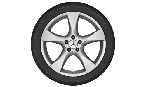 Колесный диск 8,5J×18 ET36 для Mercedes-Benz R172, задняя ось, титаново-серебристый — фото 2