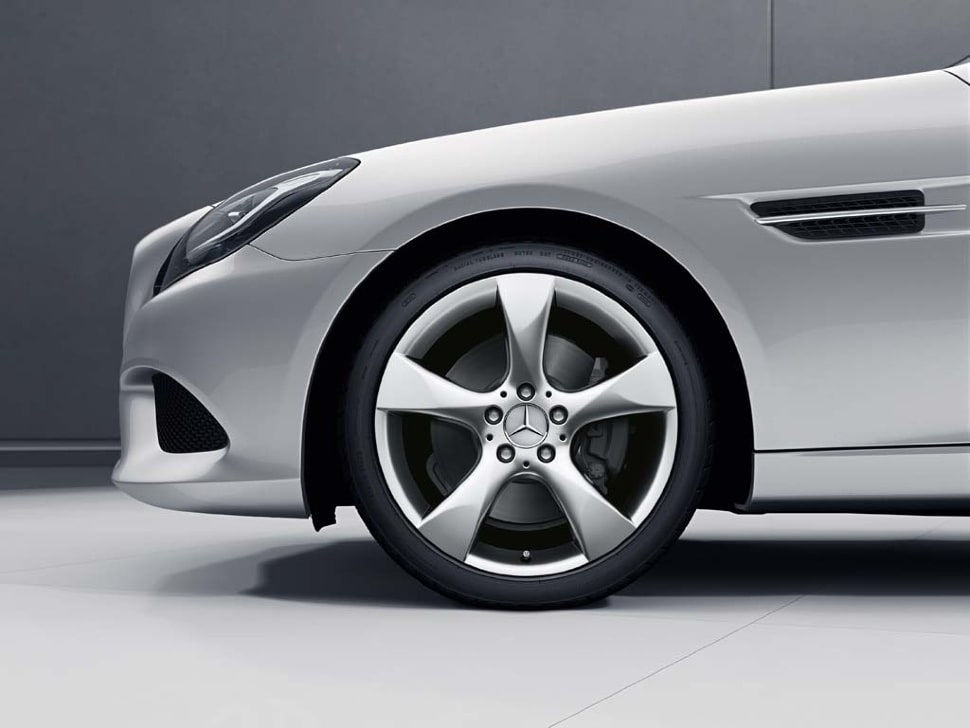 Колесный диск 8,5J×18 ET36 для Mercedes-Benz R172, задняя ось, титаново-серебристый — фото 3