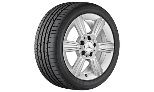 Колесный диск 7J×16 ET37,5 для Mercedes-Benz R172, передняя и задняя оси, титаново-серебристый — фото 1