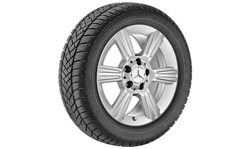 Колесный диск 7J×16 ET37,5 для Mercedes-Benz R172, передняя и задняя оси, титаново-серебристый — фото 2