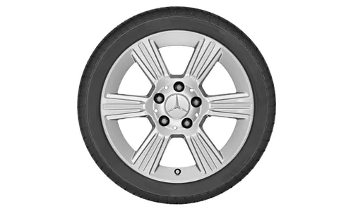 Колесный диск 7J×16 ET37,5 для Mercedes-Benz R172, передняя и задняя оси, титаново-серебристый — фото 3
