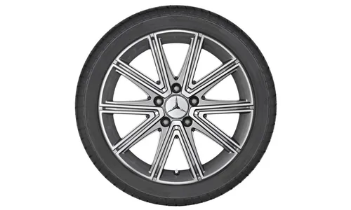 Колесный диск 7,5J×17 ET42 для Mercedes-Benz R172, передняя и задняя оси, палладиево-серебристый, 10 спиц — фото 2