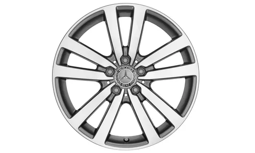 Колесный диск 8,5J×18 ET36 для Mercedes-Benz SLK / SLC 172, задняя ось, серый металлик Tremolite, 5 двойных спиц — фото 1