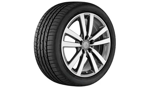 Колесный диск 8,5J×18 ET36 для Mercedes-Benz SLK / SLC 172, задняя ось, серый металлик Tremolite, 5 двойных спиц — фото 2