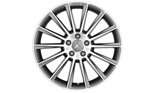 Колесный диск AMG 8J×18 ET43 для Mercedes-Benz SLK / SLC 172, передняя ось, титаново-серый, многоспицевый — фото 1