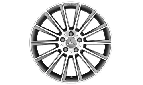 Колесный диск AMG 9J×18 ET42 для Mercedes-Benz SLK / SLC 172, задняя ось, титаново-серый, многоспицевый — фото 1