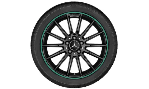Колесный диск AMG 7,5J×18 ET52 для Mercedes-Benz A-Class 176 / CLA 117, передняя и задняя оси, черный — фото 3