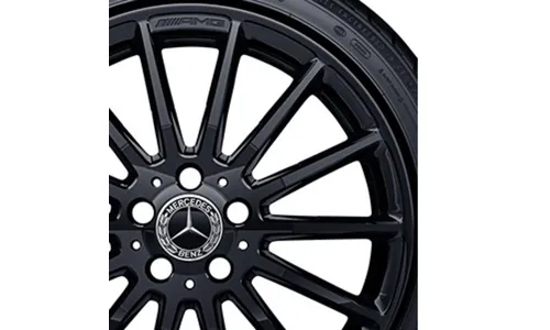 Колесный диск AMG 7,5J×18 ET52 для Mercedes-Benz A-Class 176 / B-Class 246 / CLA 117, передняя и задняя оси, черный, многоспицевый — фото 2