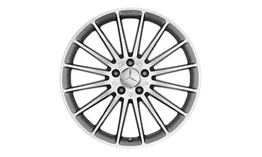 Колесный диск AMG 8×19 ET48 для Mercedes-Benz A-Class 176 / CLA 117, передняя и задняя оси, титаново-серый, многоспицевый — фото 1