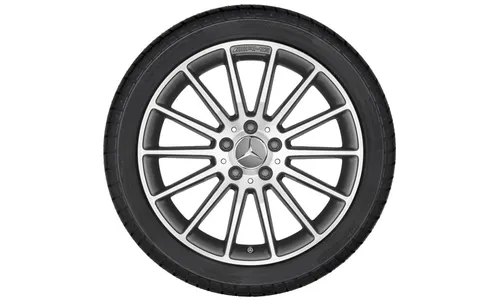 Колесный диск 7,5J×18 ET52 для Mercedes-Benz W176/W246/C117, передняя и задняя оси, титаново-серый — фото 2