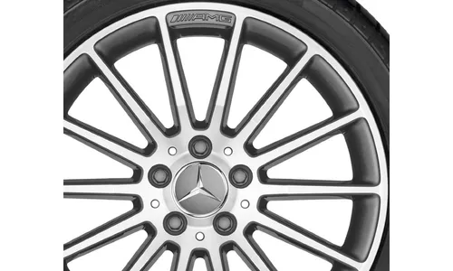 Колесный диск 7,5J×18 ET52 для Mercedes-Benz W176/W246/C117, передняя и задняя оси, титаново-серый — фото 3