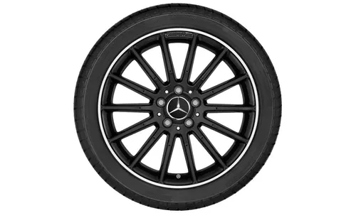 Колесный диск 7,5J×18 ET52 для Mercedes-Benz W176/W246/C117, передняя и задняя оси, чёрный — фото 2
