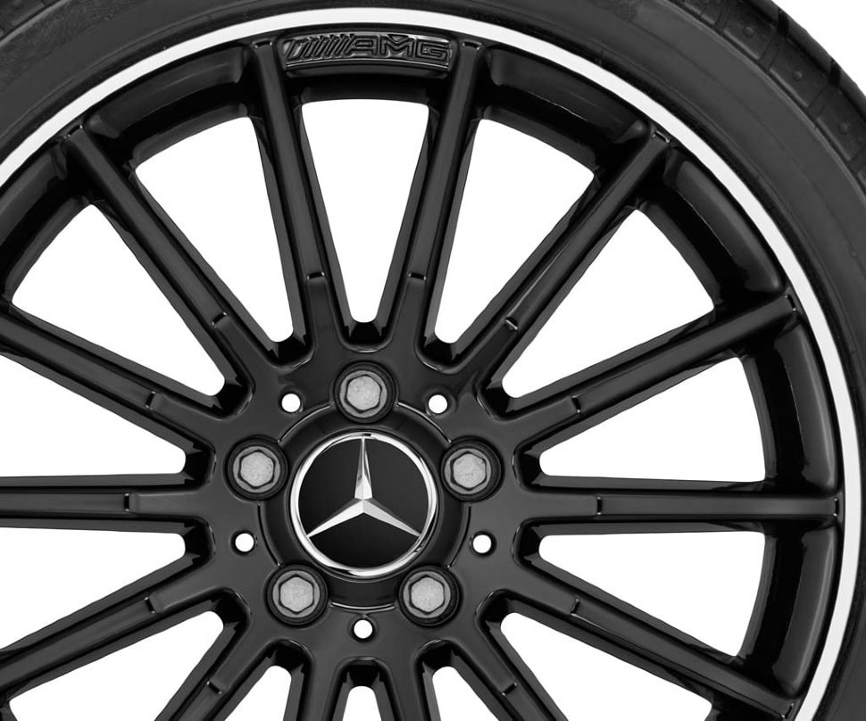Колесный диск 7,5J×18 ET52 для Mercedes-Benz W176/W246/C117, передняя и задняя оси, чёрный — фото 3