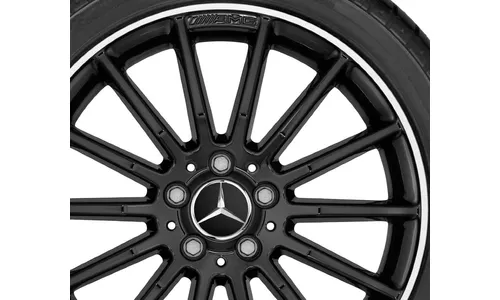 Колесный диск 7,5J×18 ET52 для Mercedes-Benz W176/W246/C117, передняя и задняя оси, чёрный — фото 3