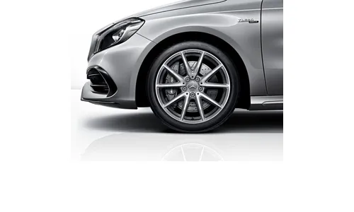 Колесный диск AMG 8J×18 ET48 для Mercedes-Benz A-Class 176 / CLA 117, передняя и задняя оси, титаново-серый, 10 спиц — фото 2