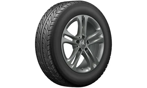 Колесный диск 6,5J×17 ET44 для Mercedes-Benz W177/W247/C118/H247/X247, передняя и задняя оси, гималайский серый — фото 1