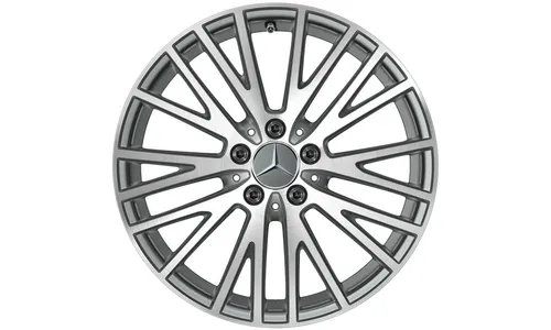 Колесный диск 7,5J×18 ET49 для Mercedes-Benz A-Class 177 / B-Class 247 / CLA 118, передняя и задняя оси, серый Himalaya — фото 1