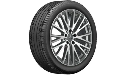 Колесный диск 7,5J×18 ET49 для Mercedes-Benz A-Class 177 / B-Class 247 / CLA 118, передняя и задняя оси, серый Himalaya — фото 2