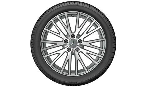Колесный диск 7,5J×18 ET49 для Mercedes-Benz A-Class 177 / B-Class 247 / CLA 118, передняя и задняя оси, серый Himalaya — фото 3