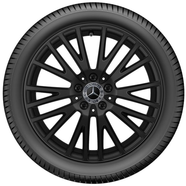 Колесный диск 7,5J×18 ET49 для Mercedes-Benz A-Class 177 / B-Class 247 / CLA 118, передняя и задняя оси, черный, 10 двойных спиц — фото 3