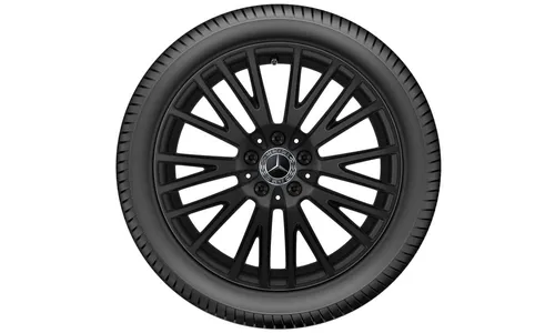 Колесный диск 7,5J×18 ET49 для Mercedes-Benz A-Class 177 / B-Class 247 / CLA 118, передняя и задняя оси, черный, 10 двойных спиц — фото 3